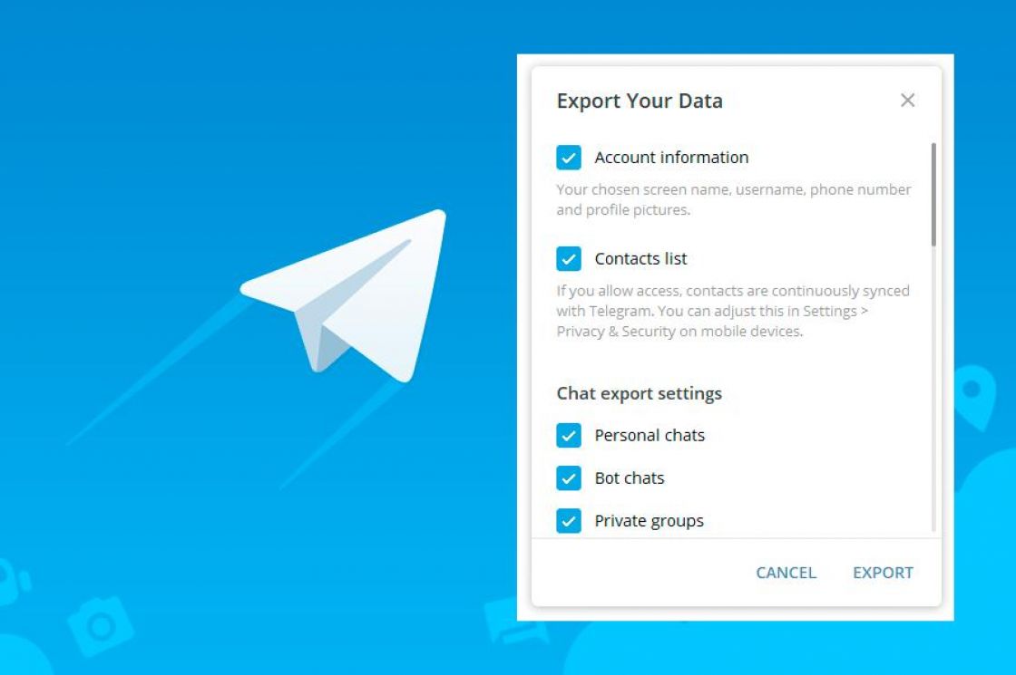 چگونه از فایل ها و چت های شخصی در تلگرام بکاپ بگریم؟
