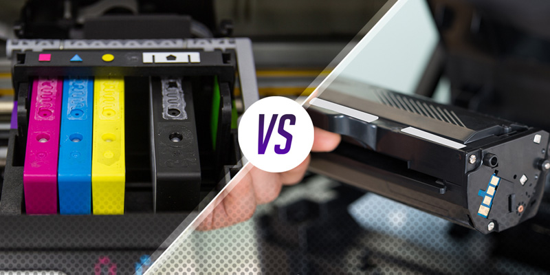 مقایسه سریع پرینترهای جوهر افشان و لیزری
