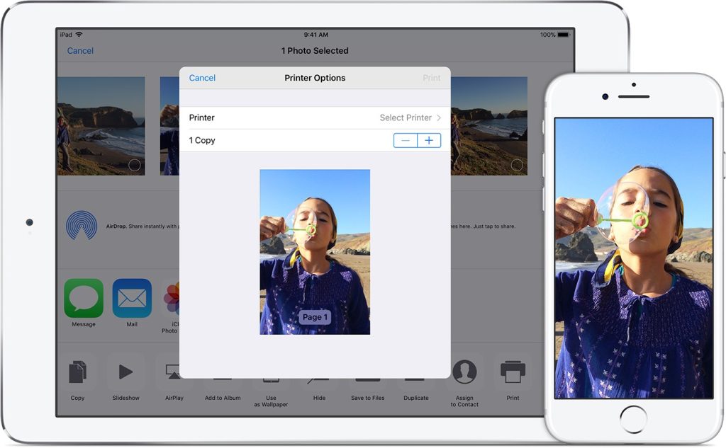 آموزش پرینت گرفتن با گوشی اپل