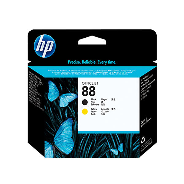هد پلاتر مشکی و زرد  اچ پی HP 88