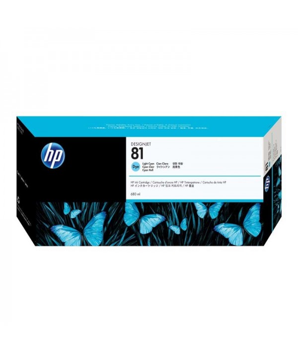 کارتریج پلاتر آبی روشن  اچ پی81 HP