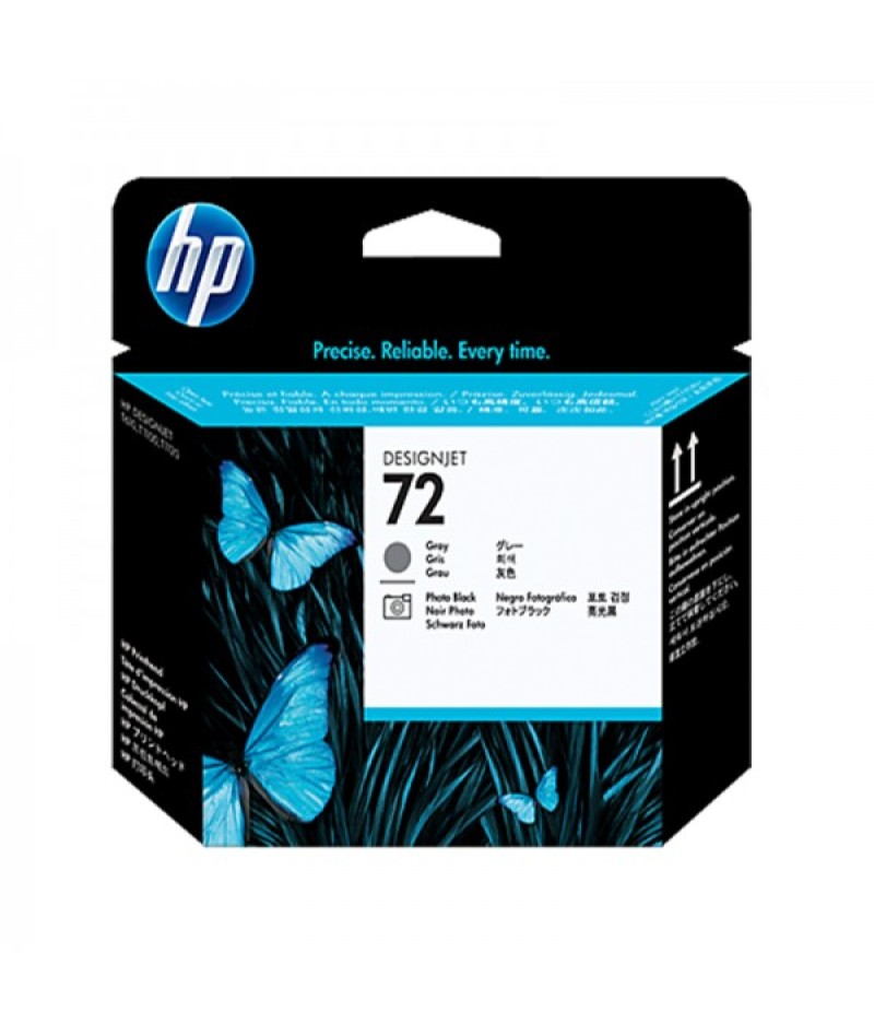 هد رفرش پلاتر خاکستری و فوتو بلک اچ پی HP 72