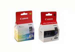 بسته دوتایی کارتریج کانن pg-37 و Canon cl-38