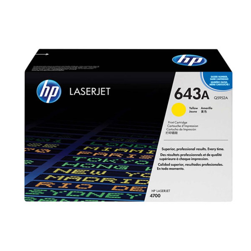 کارتریج تونر لیزری  زرد اچ پی  HP 643A