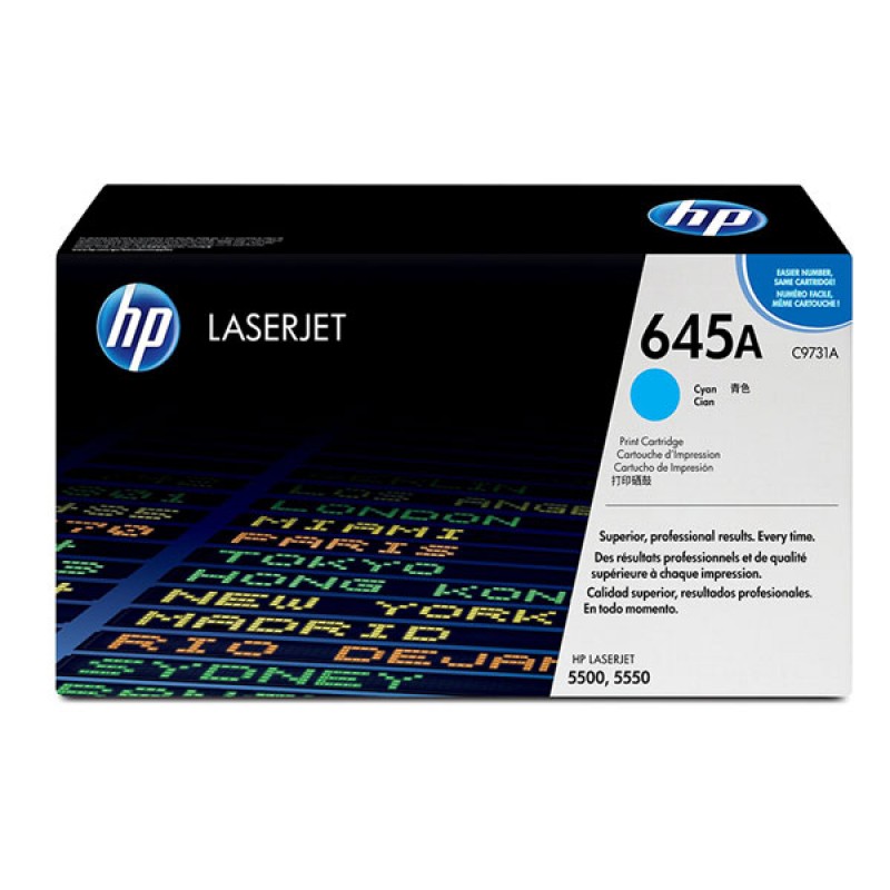 ست 4 رنگ کارتریج تونر لیزر رنگی  HP 645A