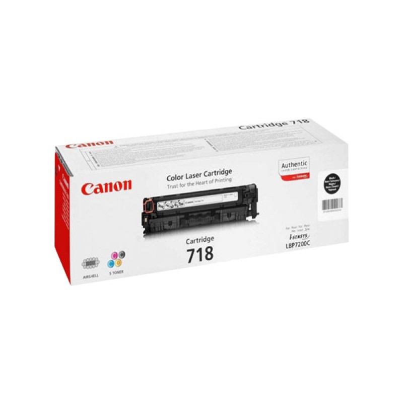کارتریج تونر لیزری  مشکی کانن  Canon 718