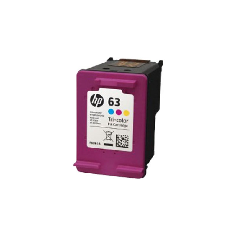 کارتریج جوهرافشان  رنگی اچ پی HP 63