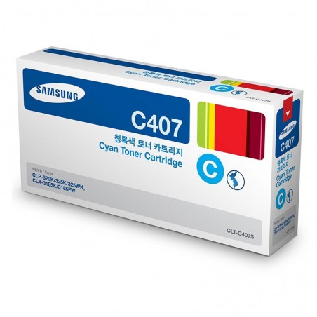 شارژ کارتریج تونر لیزری آبی مدل CLT-C407S SAMSUNG