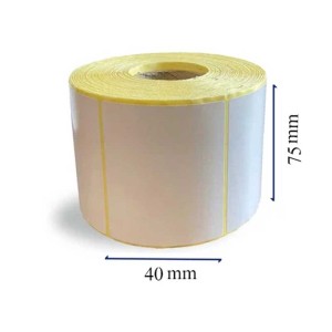 لیبل pvc 40x75 تک ردیفه