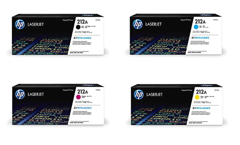 کارتریج HP 212A ست چهاررنگ اچ پی اورجینال طرح شرکتی