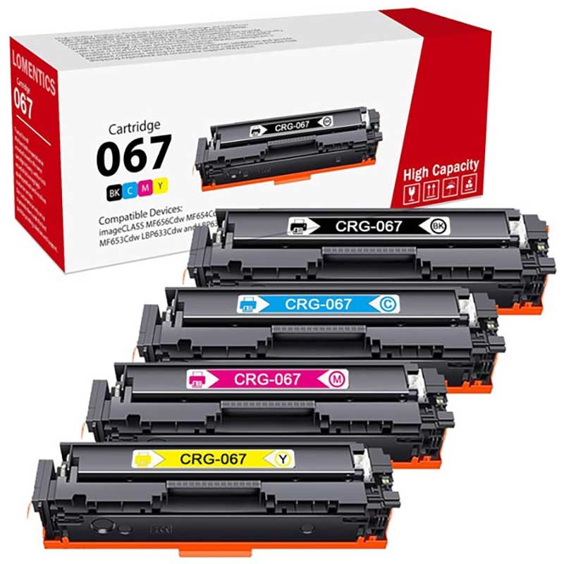 کارتریج CANON 067 ست چهاررنگ کانن اورجینال طرح شرکتی